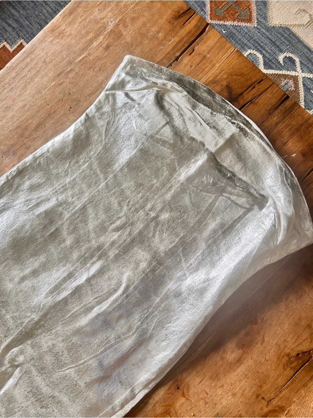 Zara silver denim Strapless Silver Maxi Dress - Elegant Evening Gown photoshoot - Picture 12 of 16